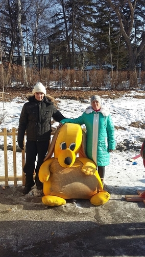 НА ПЛОЩАДИ В ГОРОДЕ ПАРТИЗАНСКЕ НА РОЖДЕСТВО 2018