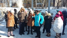 НА ПЛОЩАДИ В ГОРОДЕ ПАРТИЗАНСКЕ НА РОЖДЕСТВО 2018